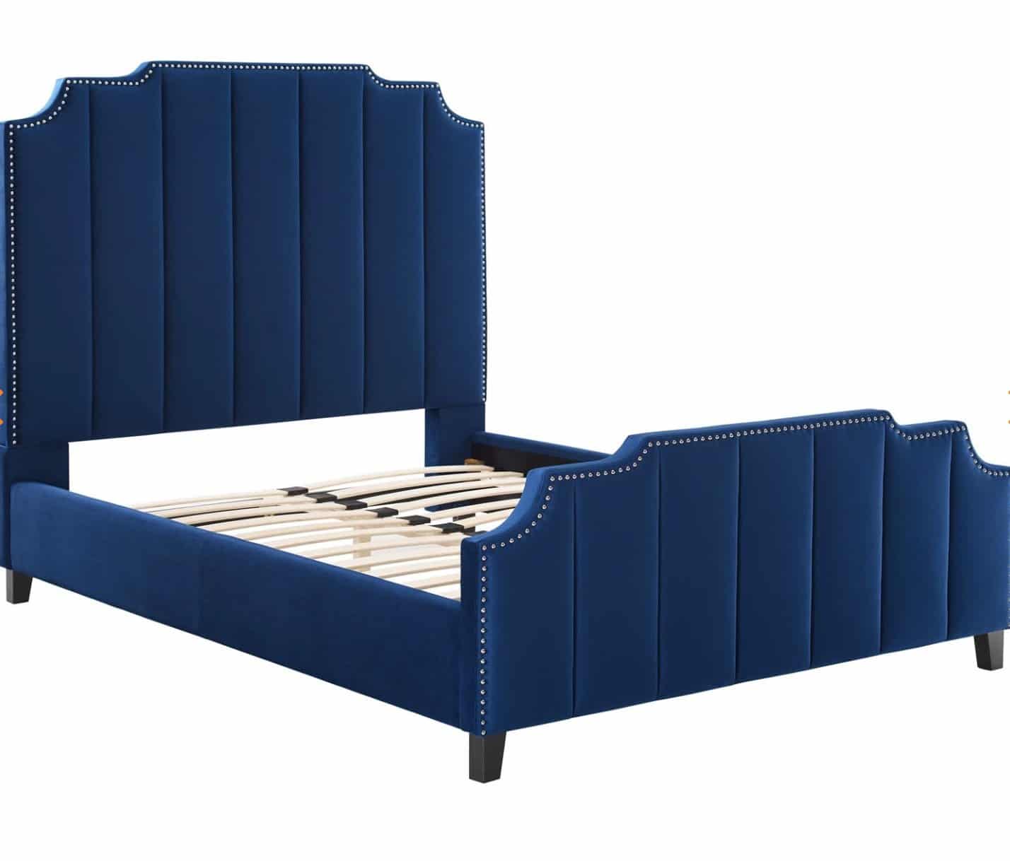Lucille Glam Deco Platform Bed - Image 10