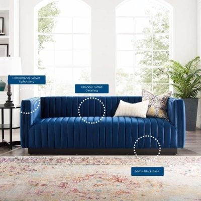 Conjure Tufted Velvet Sofa Set