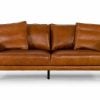 Jacoba Cognac leather sofa