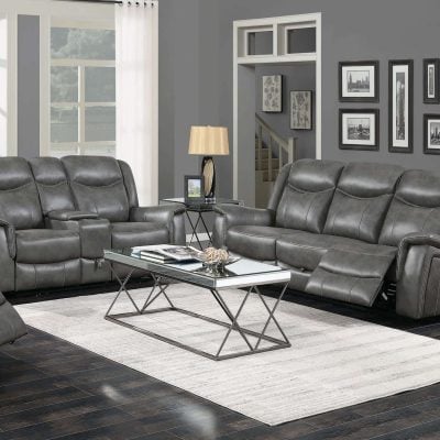 Conrad reclining sofa and loveseat Coaster 650354-S2
