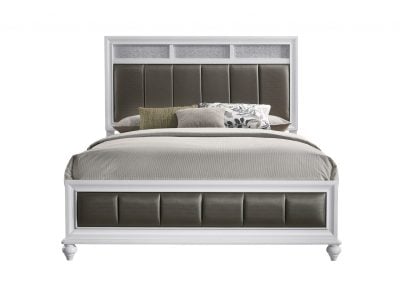 Barzini White Contemporary Bed - Image 2