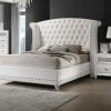 Barzini Velvet White Bed