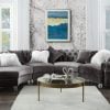 Ninagold grey sectional sofa 57355