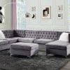 Jaszira grey sectional sofa