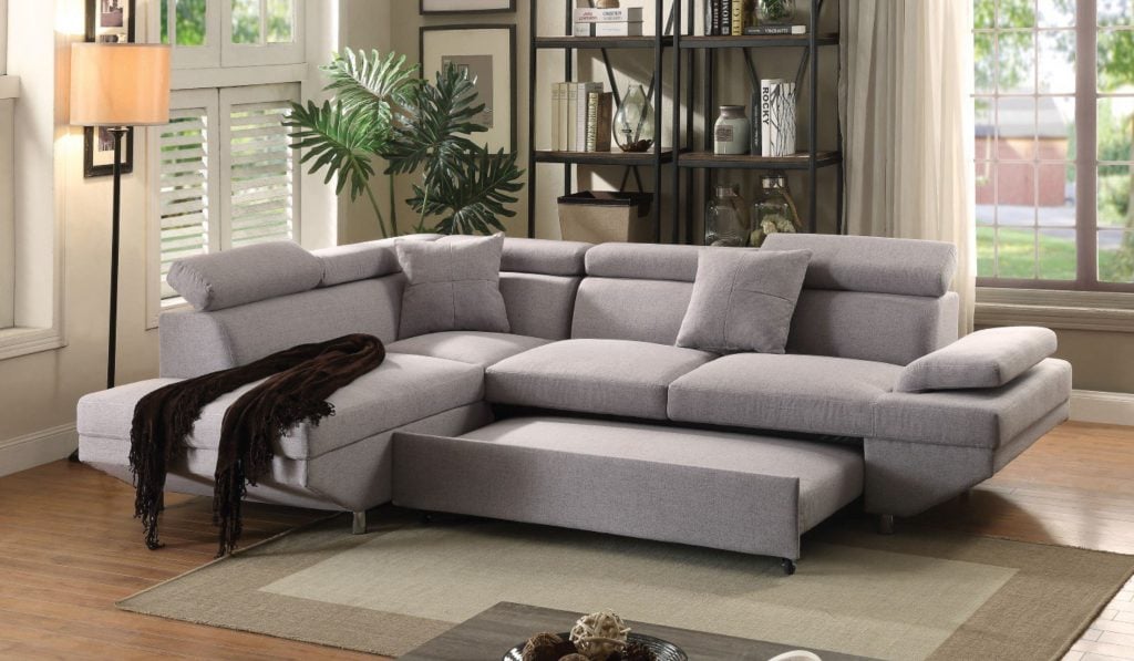 Jemima gray sleeper sofa sectional