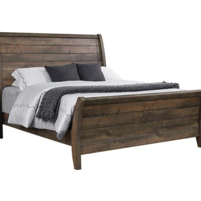 Frederick rustic sleigh bed
