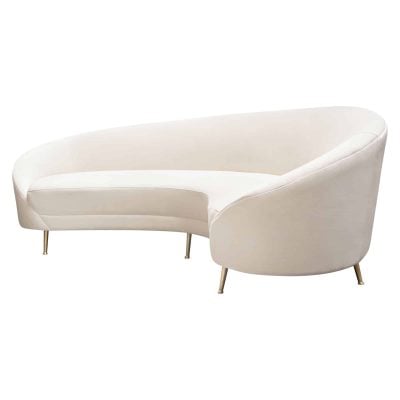 Celine velvet curved Sofa By Diamond Sofa