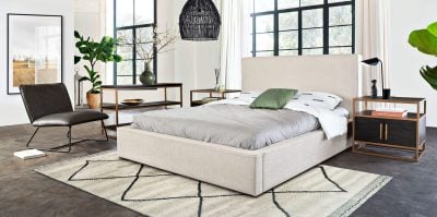 Cloud Bed Sand Upholstery
