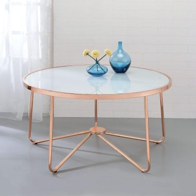Alivia Rose Gold Coffee Table