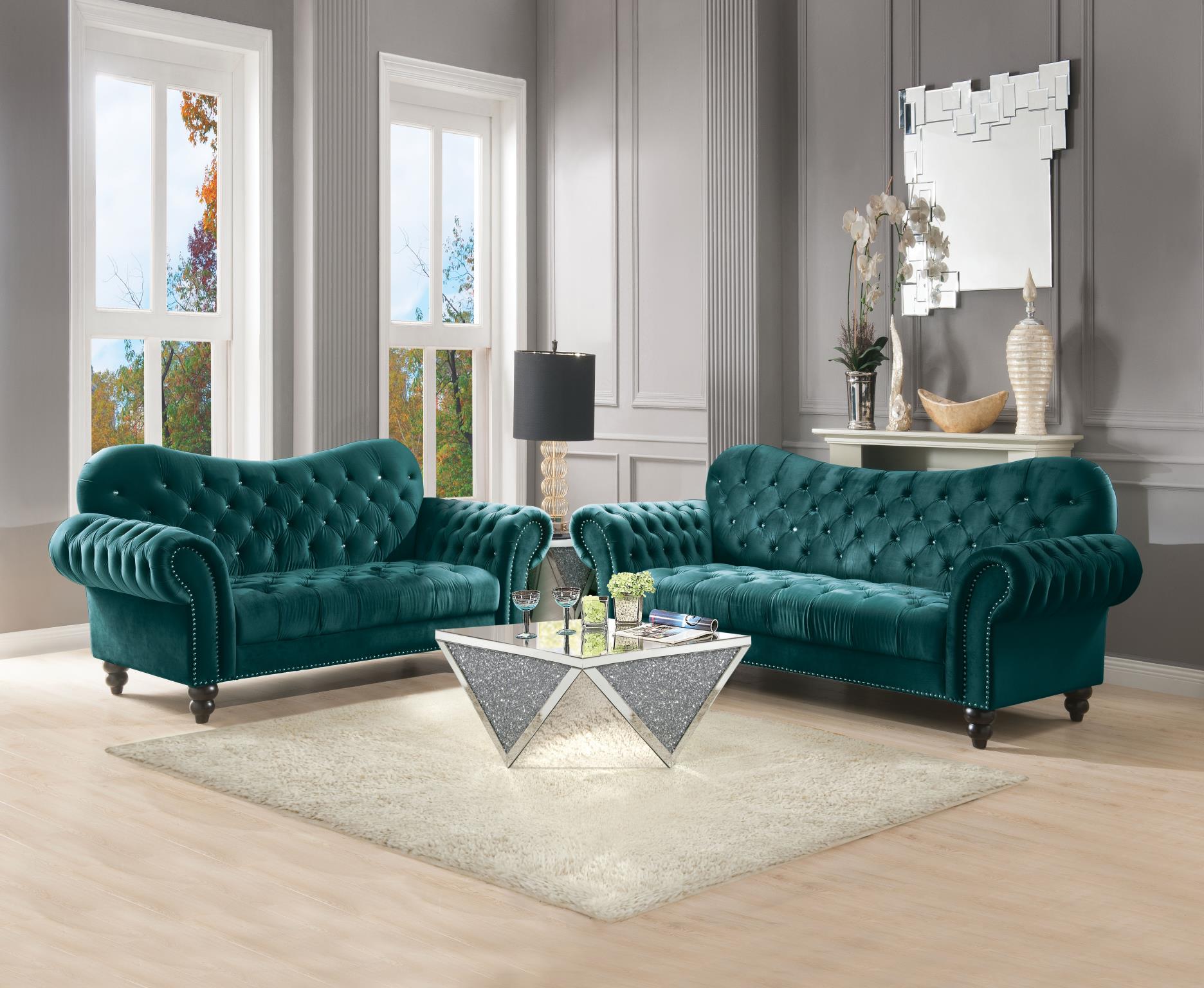 Iberis Plush Velvet Sofa Set KFROOMS Furniture sale Free Delivery