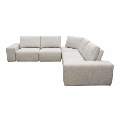 Jazz 5 pc Sectional Sofa Adjustable Backrests by Diamond sofa