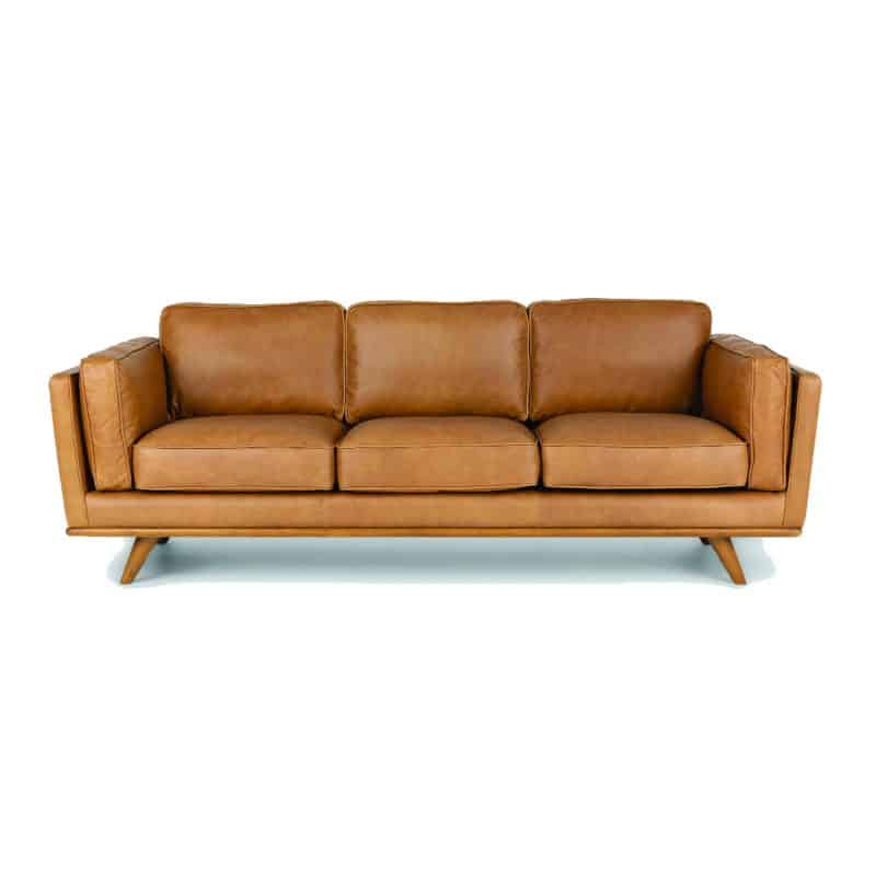 Macadamia Cognac Leather Sofa