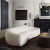 Pascal white Boucle sofa by Diamond Sofa