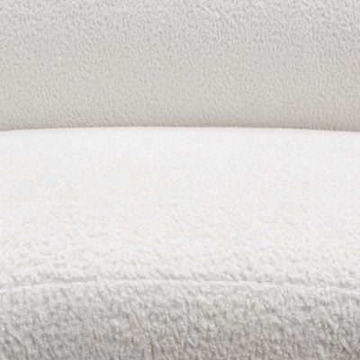 Simone Curved White Sofa By Diamond Sofa