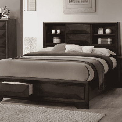 Merveille Storage Bed With Shelves