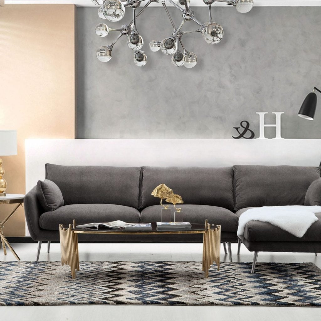 Vantage Feather Down Sectional Sofa By Diamond Sofa