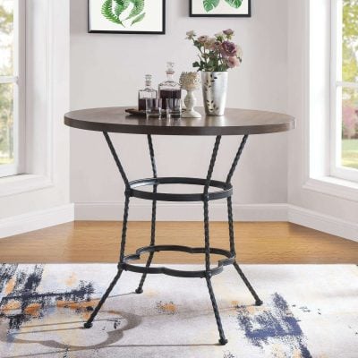 Alternative view of Qamar Small Round Counterheight Dining Set