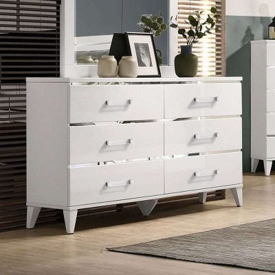 Chelsie modern white Dresser