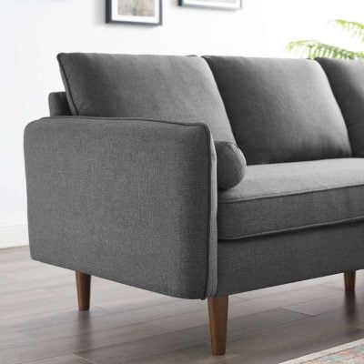 Revive small grey sectional sofa