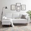 Revive small white sectional sofa