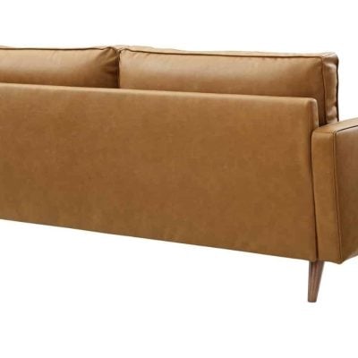 valour cognac leather sofa modway EEI-3765-TAN