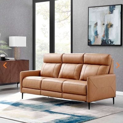 Huxley Brown Leather sofa EEI-4561-TAN