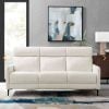 Huxley White Leather Sofa EEI-4561-WHI