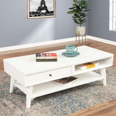 Flynn Solid Pine Wood Coffee Table
