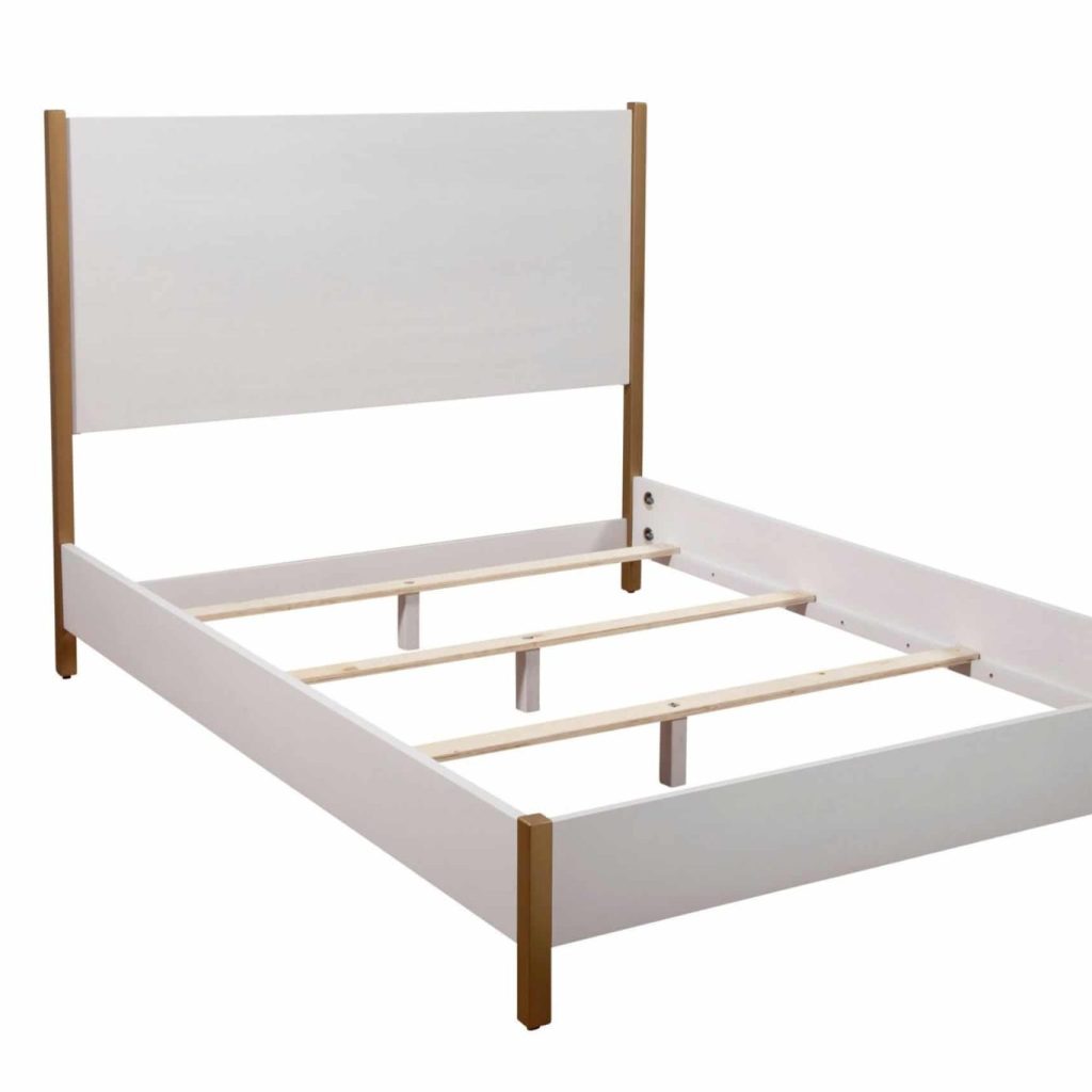Madelyn White Panel Bed