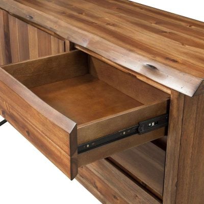 Live Edge Solid Acacia Wood Dining Server