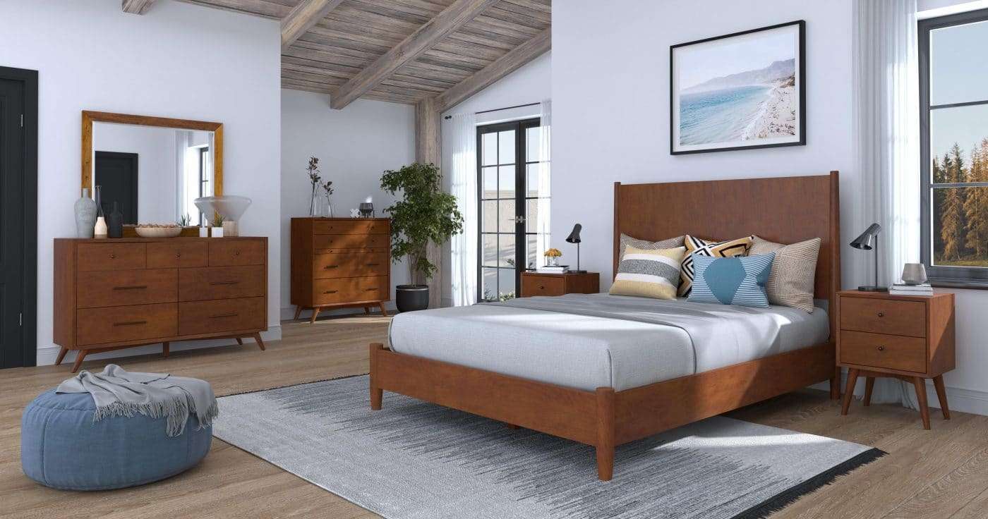 modern solid wood bedroom furniture