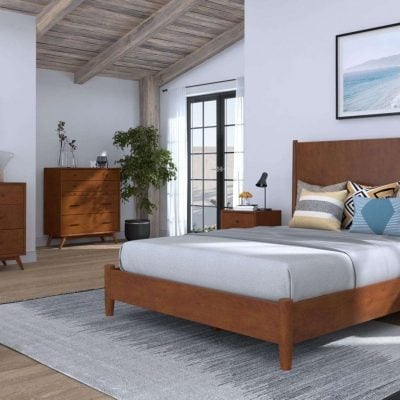 flynn acorn solid wood bedroom set
