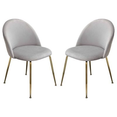 Lilly gray chair by diamond sofa