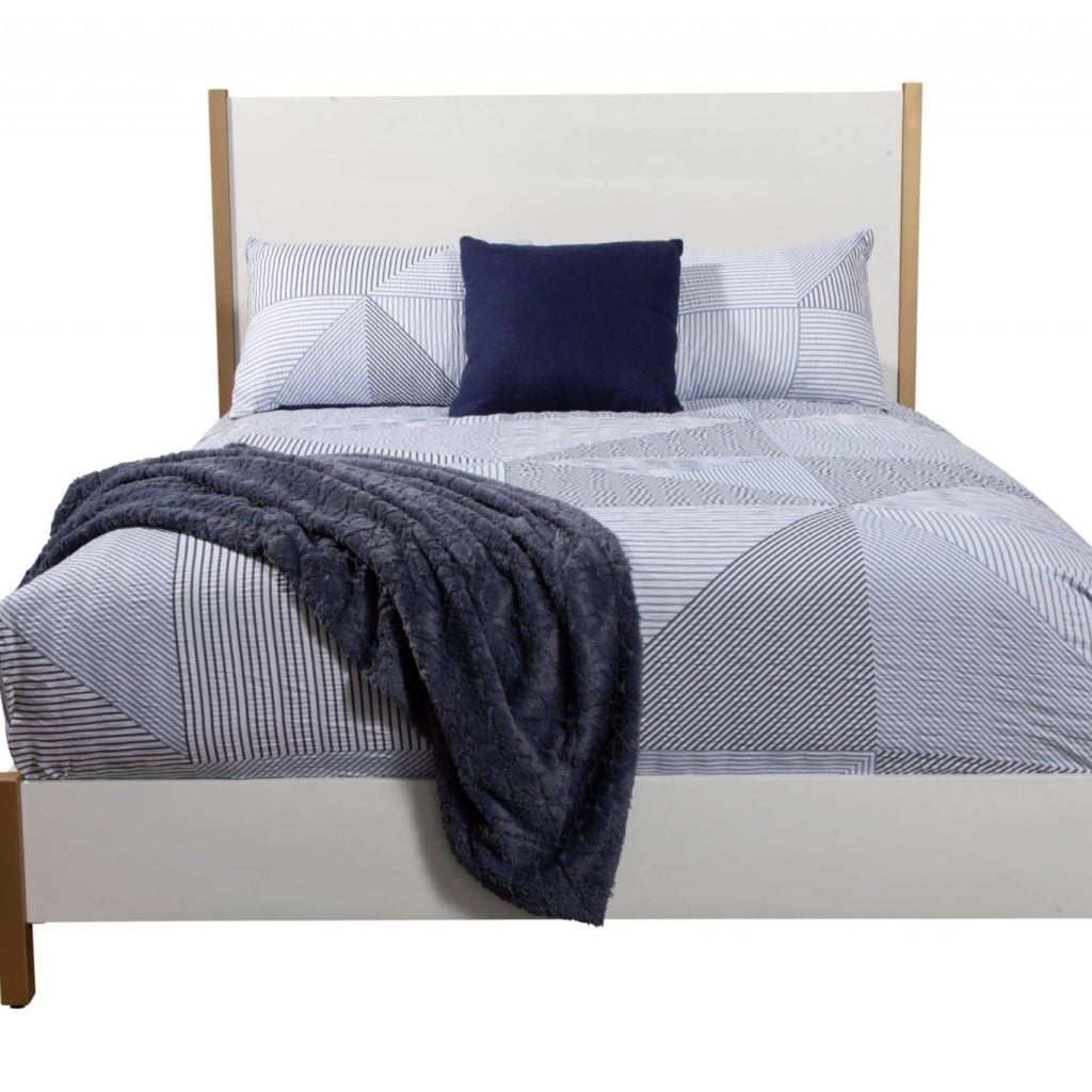 Madelyn White Panel Bed