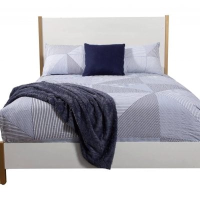 Madelyn White Panel Bed