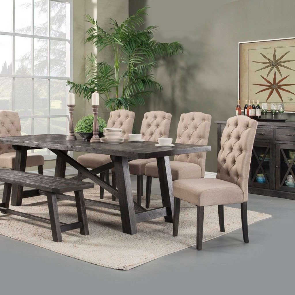 Newberry Solid Acacia Wood Dining Set
