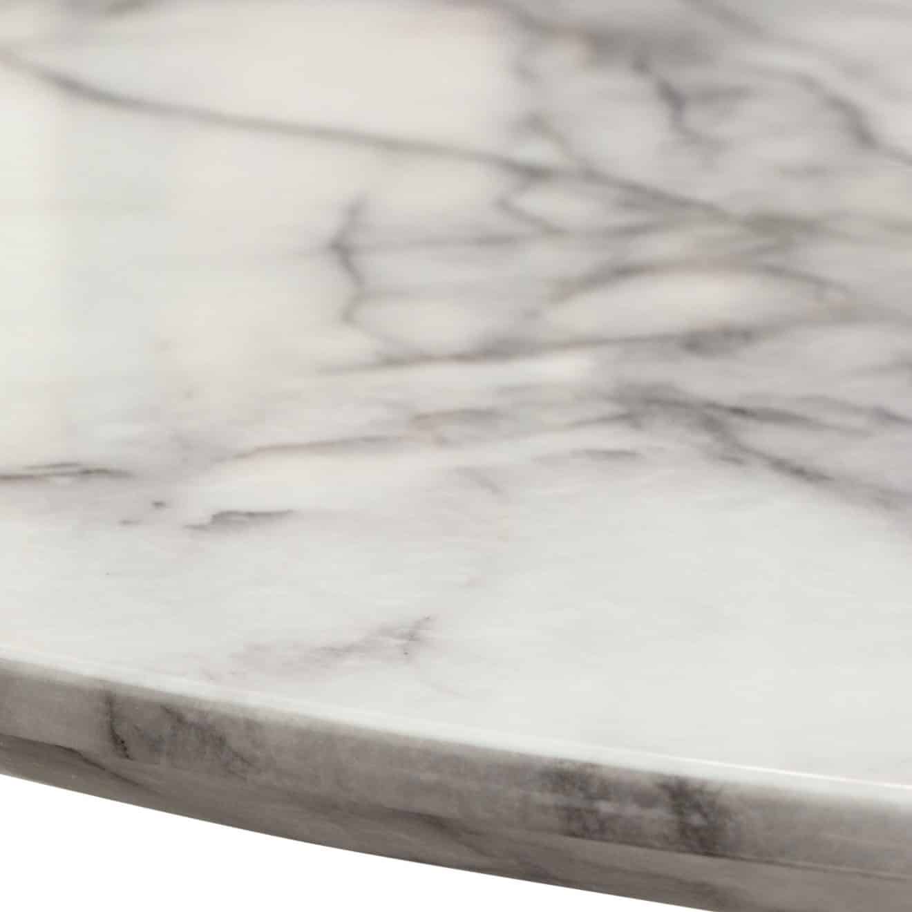 Stella Small Round Gold & Marble Dining Set - Image 3