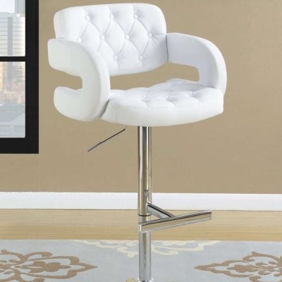 Leena white Bar Chair