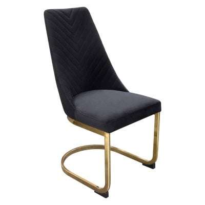 Vogue black chair by diamond sofa