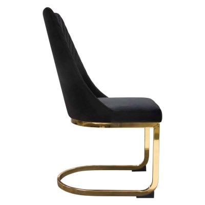 Vogue black chair by diamond sofa