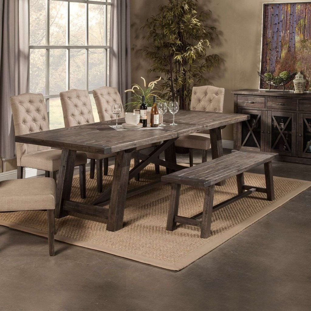 Newberry Solid Acacia Wood Dining Set