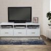 Madelyn White & Gold Tv Console