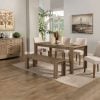Seashore Solid Acacia Wood Dining Set