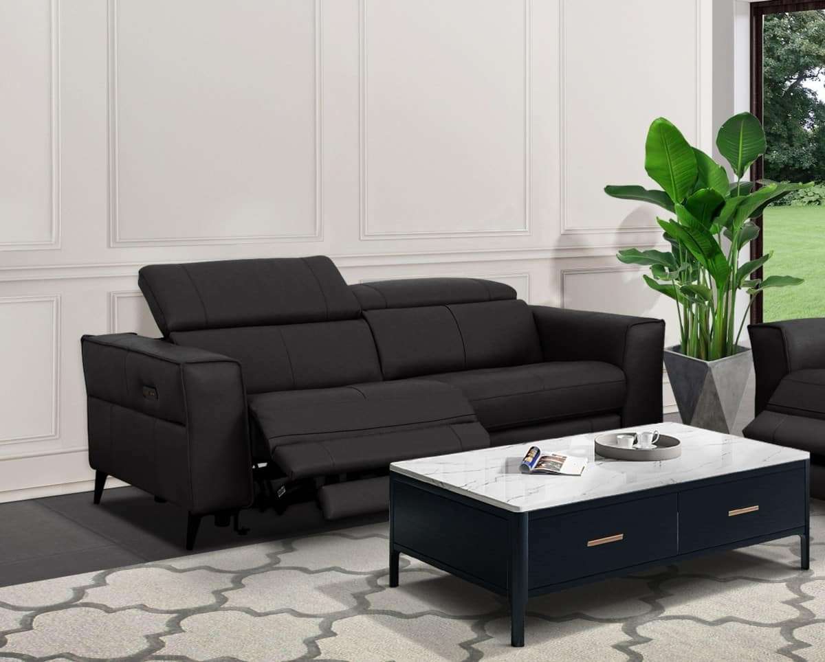 Divani Casa Nella Electric Reclining Sofa Set