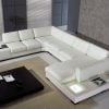 Divani Casa T35 Modern White Leather Sectional Sofa