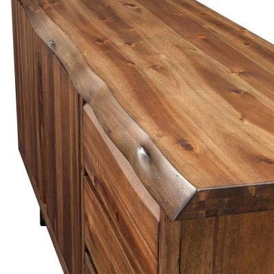 Live Edge Solid Acacia Wood Dining Server