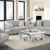 Avonlea Gray Velvet Living Room Set By Coaster 505641-S3