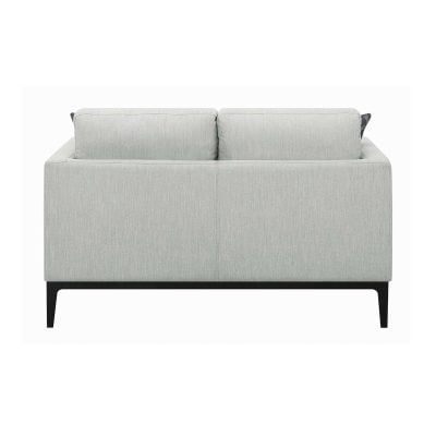 Apperson Cushioned Back Loveseat Light Grey Coaster 508682