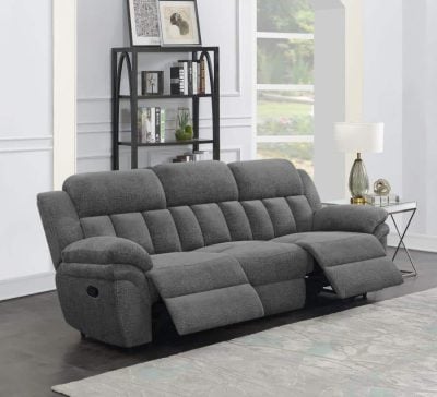 Lindell Charcoal Gray Reclining Sofa 609541