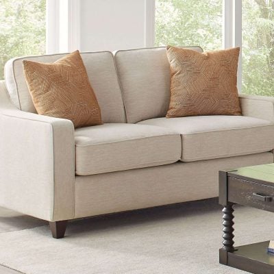 Christine Beige Chenille Sofa Set